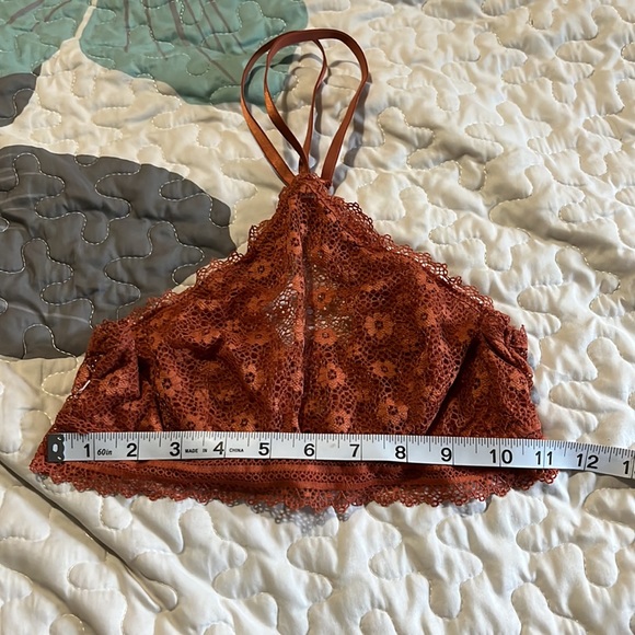 • Victoria’s Secret Bralette Lace Halter Rusty Orange - Picture 11 of 14